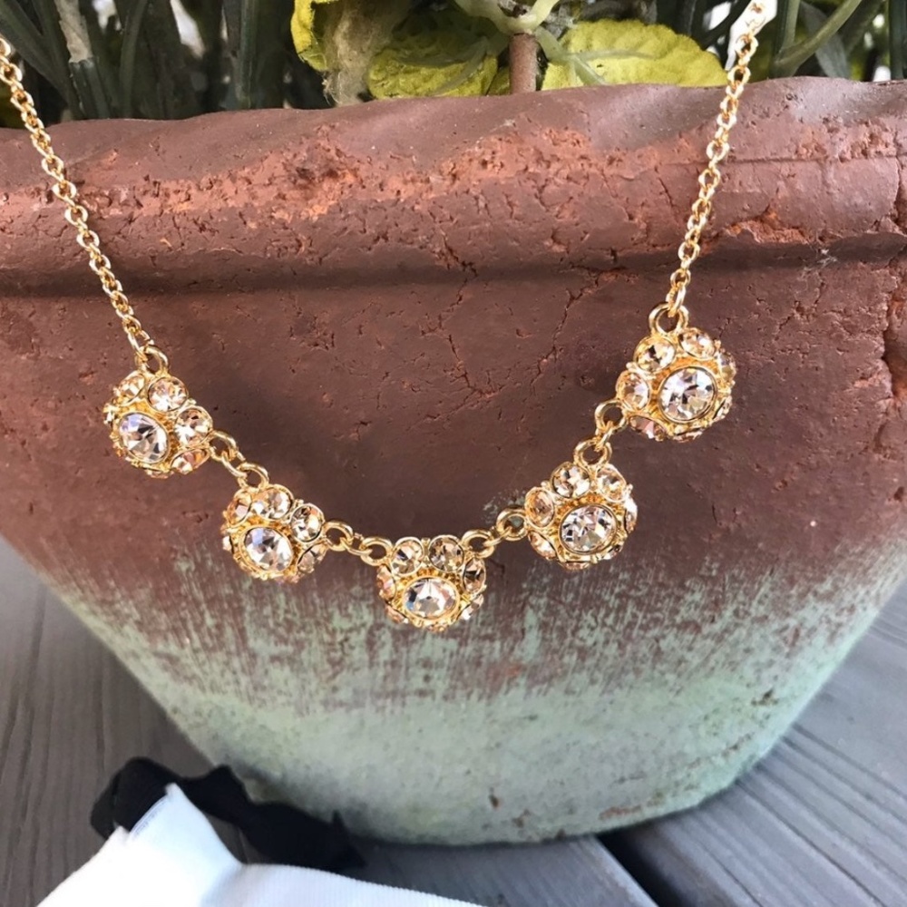 NWT Kate Spade Putting On the Ritz Row Necklace